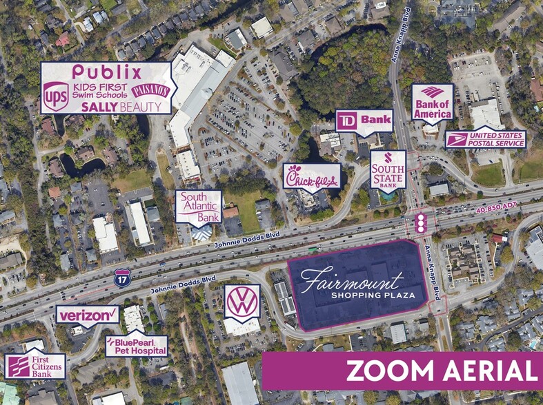 1035 Johnnie Dodds Blvd, Mt Pleasant, SC for lease - Aerial - Image 3 of 25