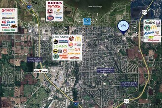 E Johnson Street, Fond Du Lac, WI - Aérien  Vue de la carte