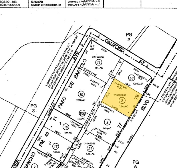 7157 S Paramount Blvd, Pico Rivera, CA for lease - Plat Map - Image 2 of 2