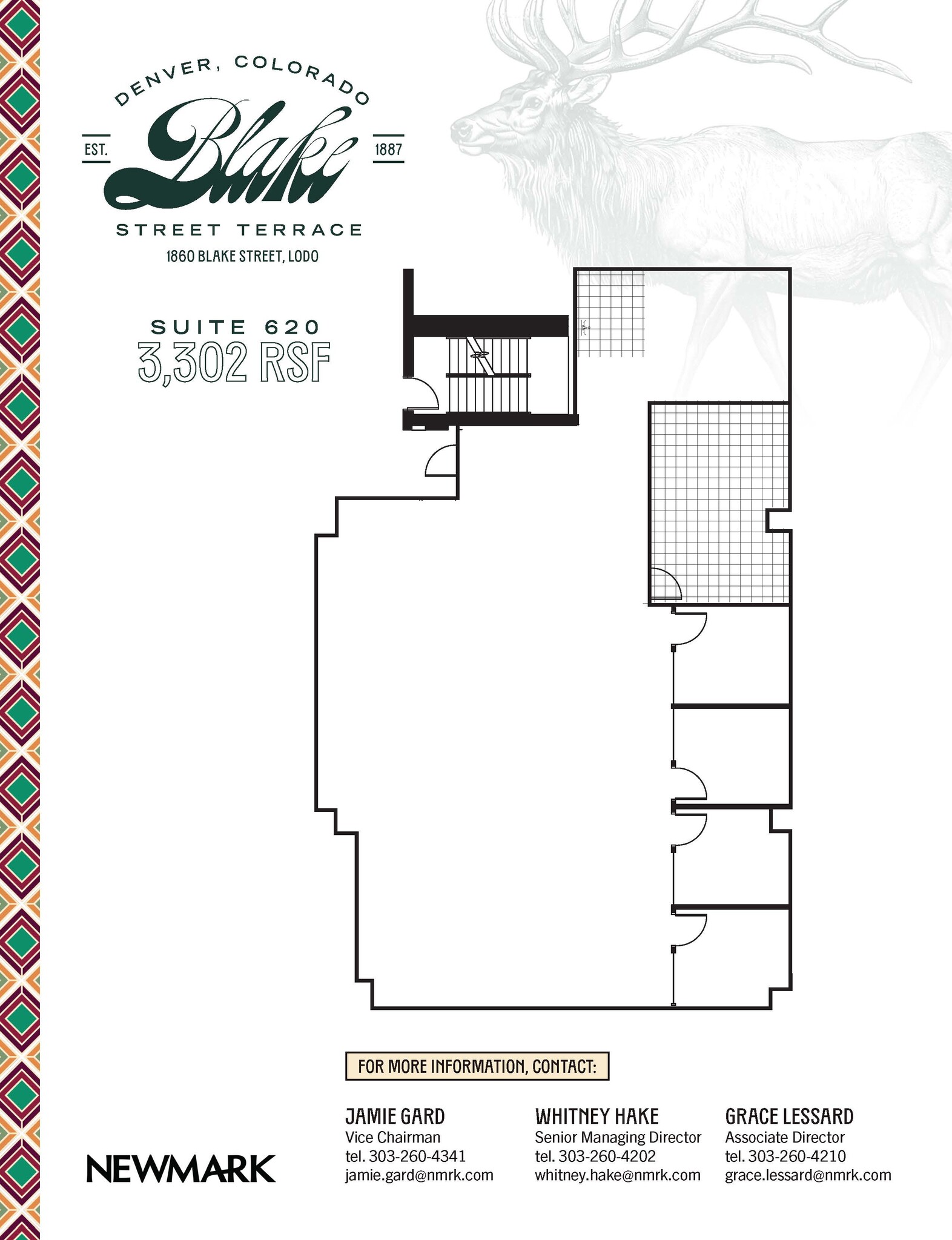 1860 Blake St, Denver, CO for lease Floor Plan- Image 1 of 2
