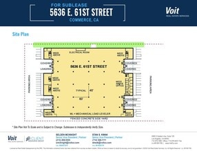 5636 E 61st St, Commerce, CA for lease Site Plan- Image 1 of 1