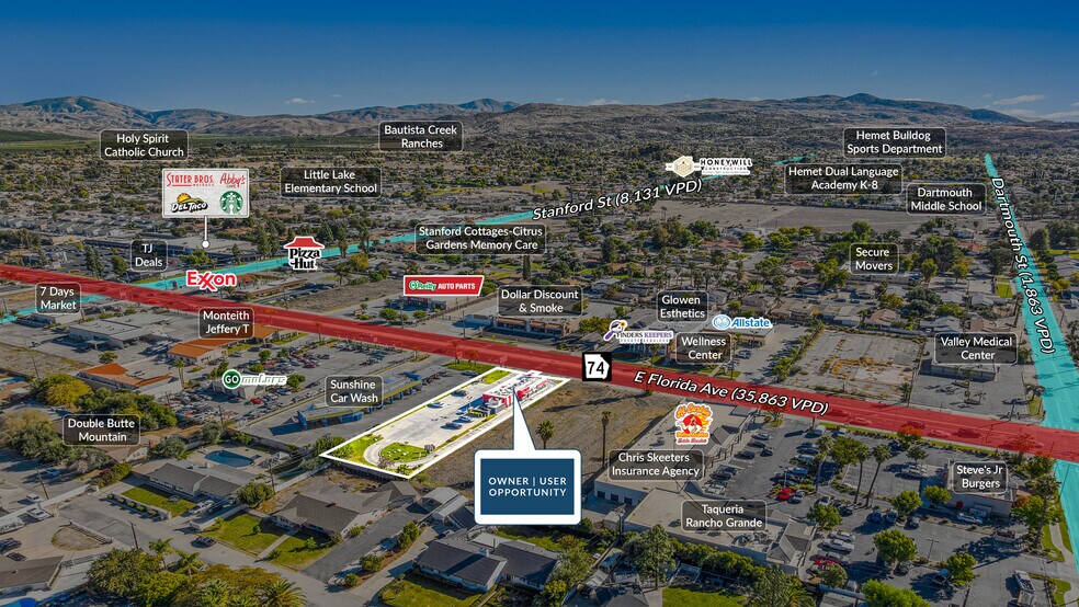 3440 E Florida Ave, Hemet, CA à vendre - Photo du bâtiment - Image 2 de 6