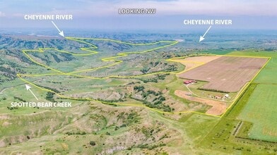 21627 Hardingrove Rd, Milesville, SD - AERIAL  map view - Image1