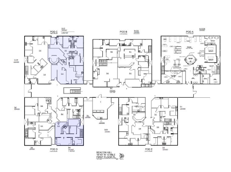 18161 W 13 Mile Rd, Southfield, MI for lease - Floor Plan - Image 2 of 2