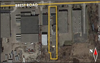 25445 Brest Rd, Taylor, MI - Aerial  map view