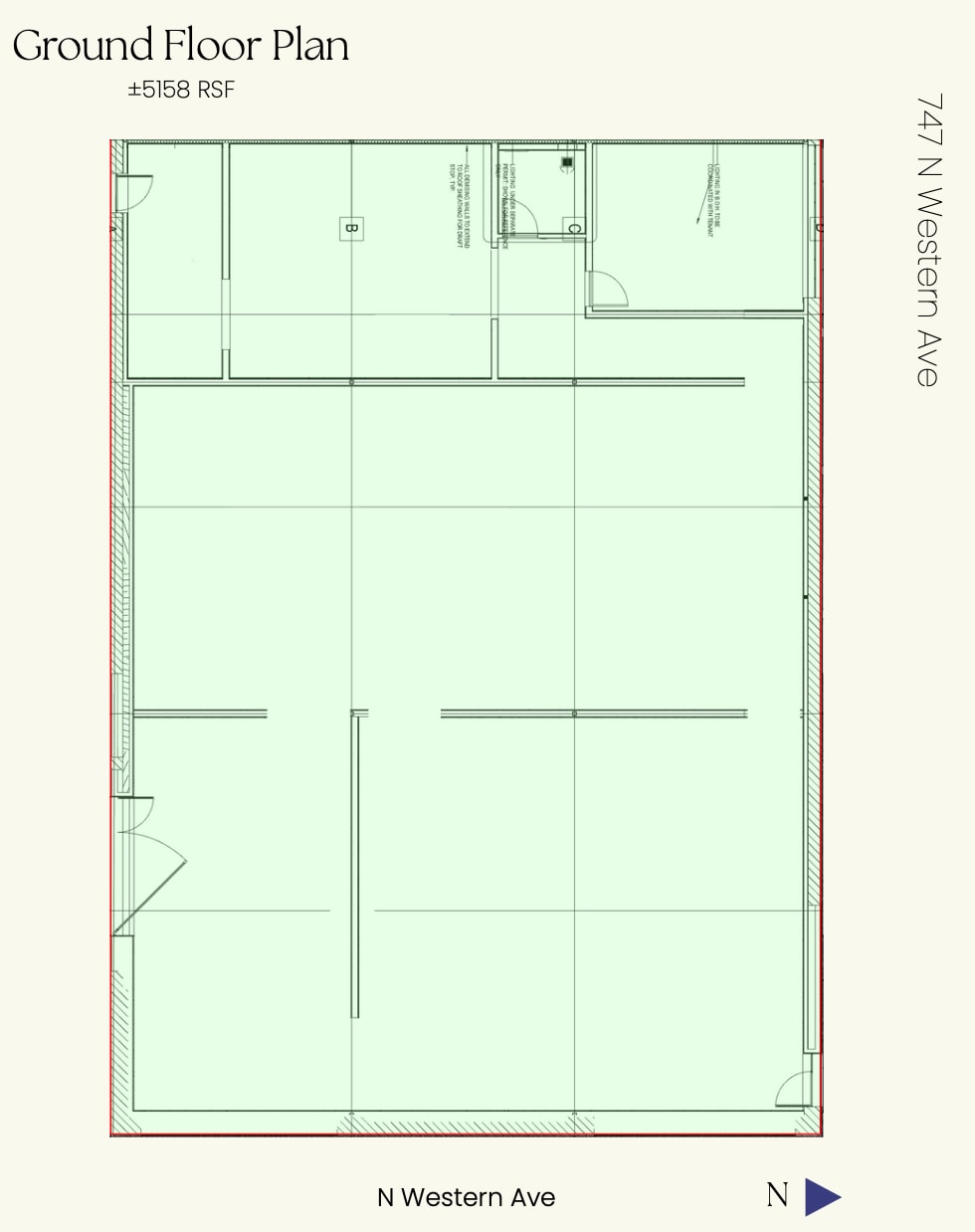 737-747 N Western Ave, Los Angeles, CA for lease Floor Plan- Image 1 of 5