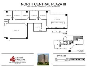 12801 N Central Expy, Dallas, TX for lease Floor Plan- Image 1 of 1
