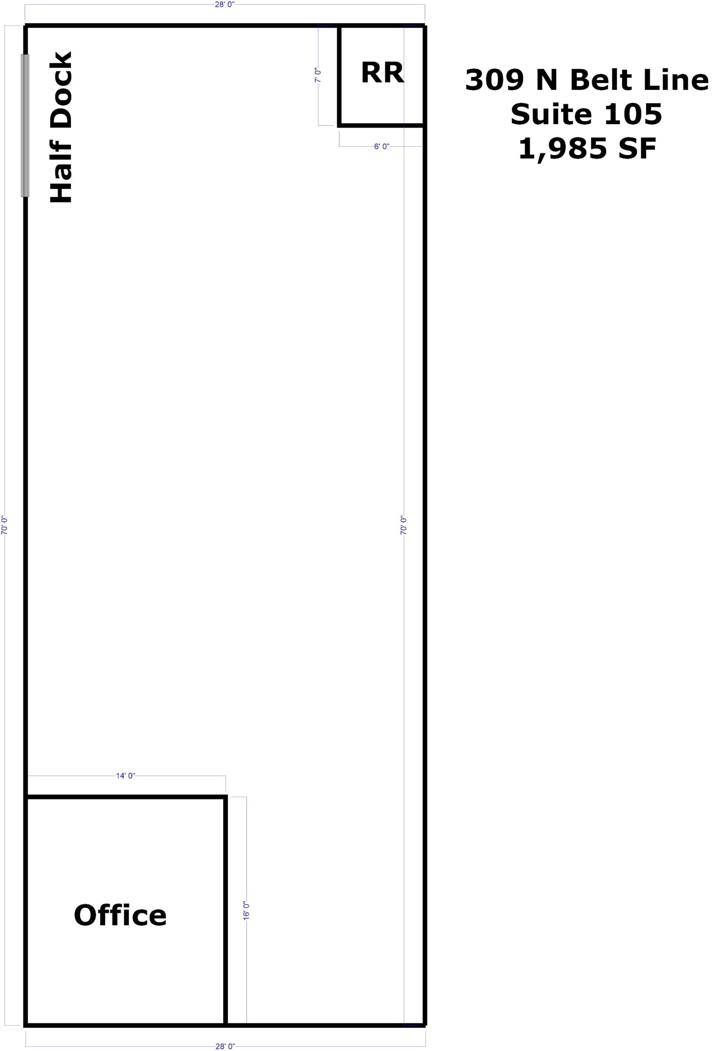 350 S Belt Line Rd, Irving, TX for lease Floor Plan- Image 1 of 1