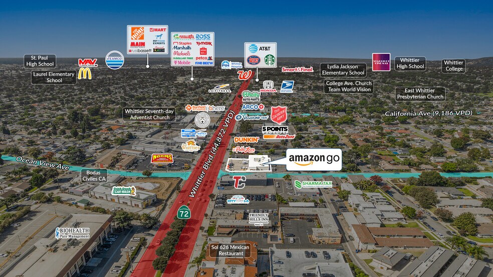 14249 Whittier Blvd, Whittier, CA à vendre - Photo du bâtiment - Image 3 de 5