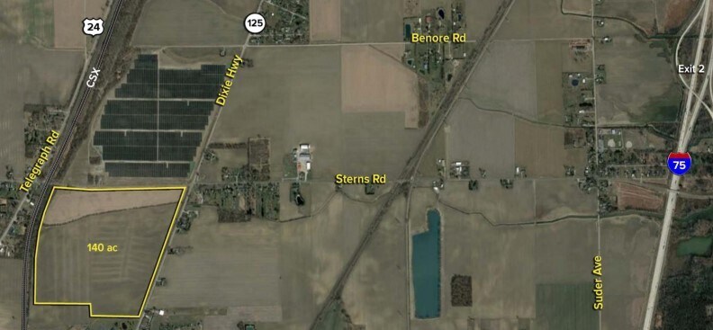 0 Sterns Road & Dixie Highway, Erie, MI à vendre - Photo du bâtiment - Image 1 de 1