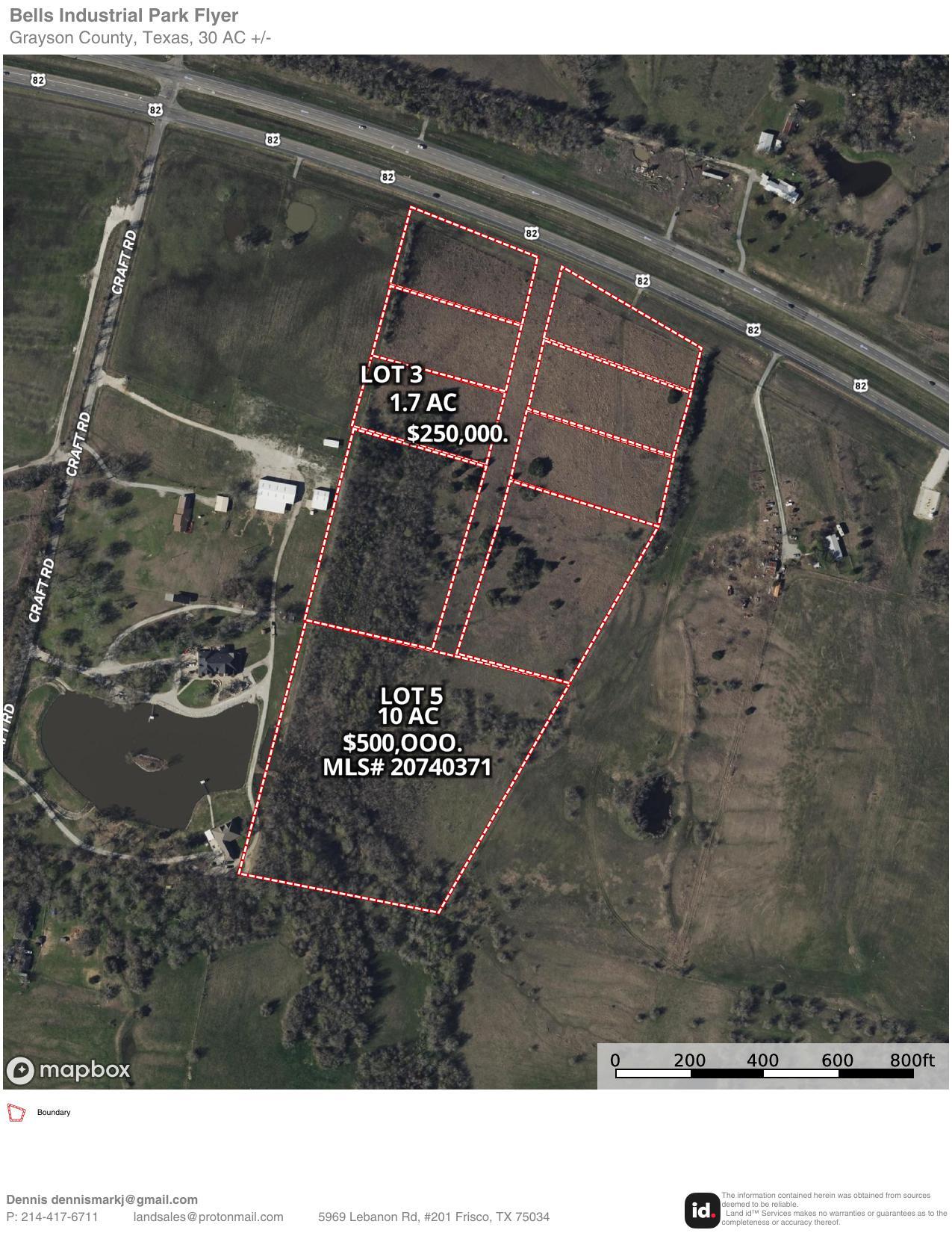 TBD Us 82 #Lot-3, Bells, TX à vendre Photo du bâtiment- Image 1 de 5