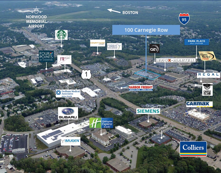 100 Carnegie Row, Norwood, MA à louer Photo du bâtiment- Image 1 de 3