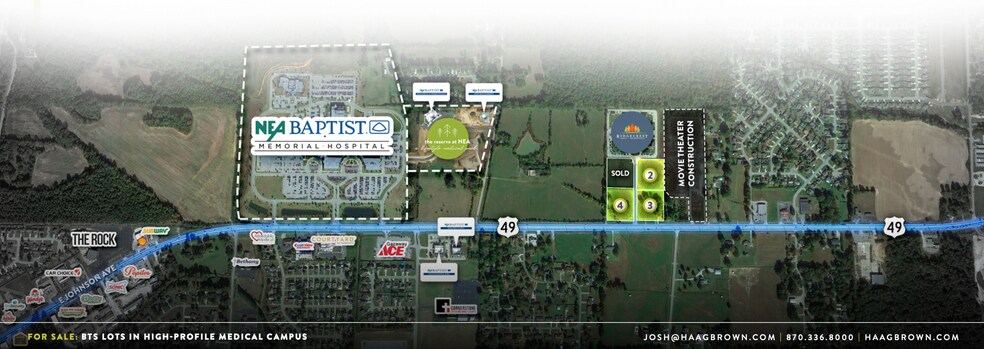 5512 E Johnson Ave, Jonesboro, AR à vendre - Aérien - Image 3 de 3