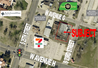 1203 W Avenue G, Temple, TX - AÉRIEN  Vue de la carte