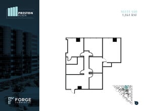 17950 Preston Rd, Dallas, TX for lease Floor Plan- Image 1 of 3