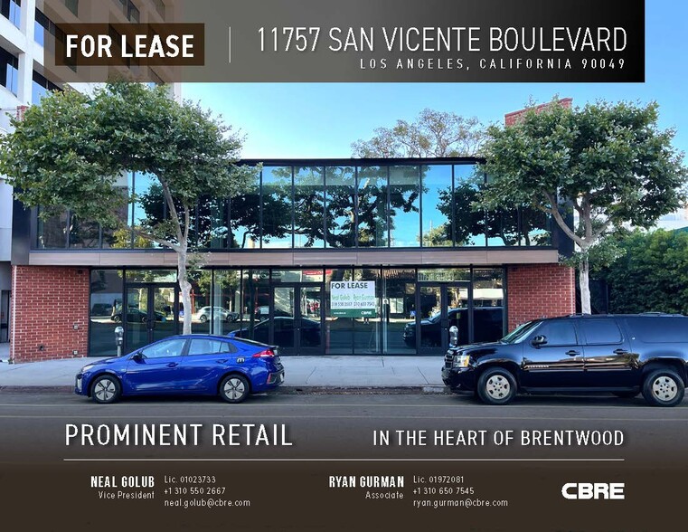 11757-11759 San Vicente Blvd, Los Angeles, CA for lease - Building Photo - Image 1 of 12