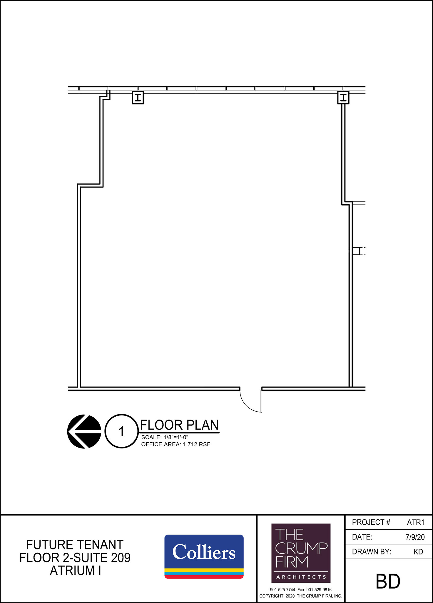 6800 Poplar Ave, Memphis, TN à louer Plan d  tage- Image 1 de 2