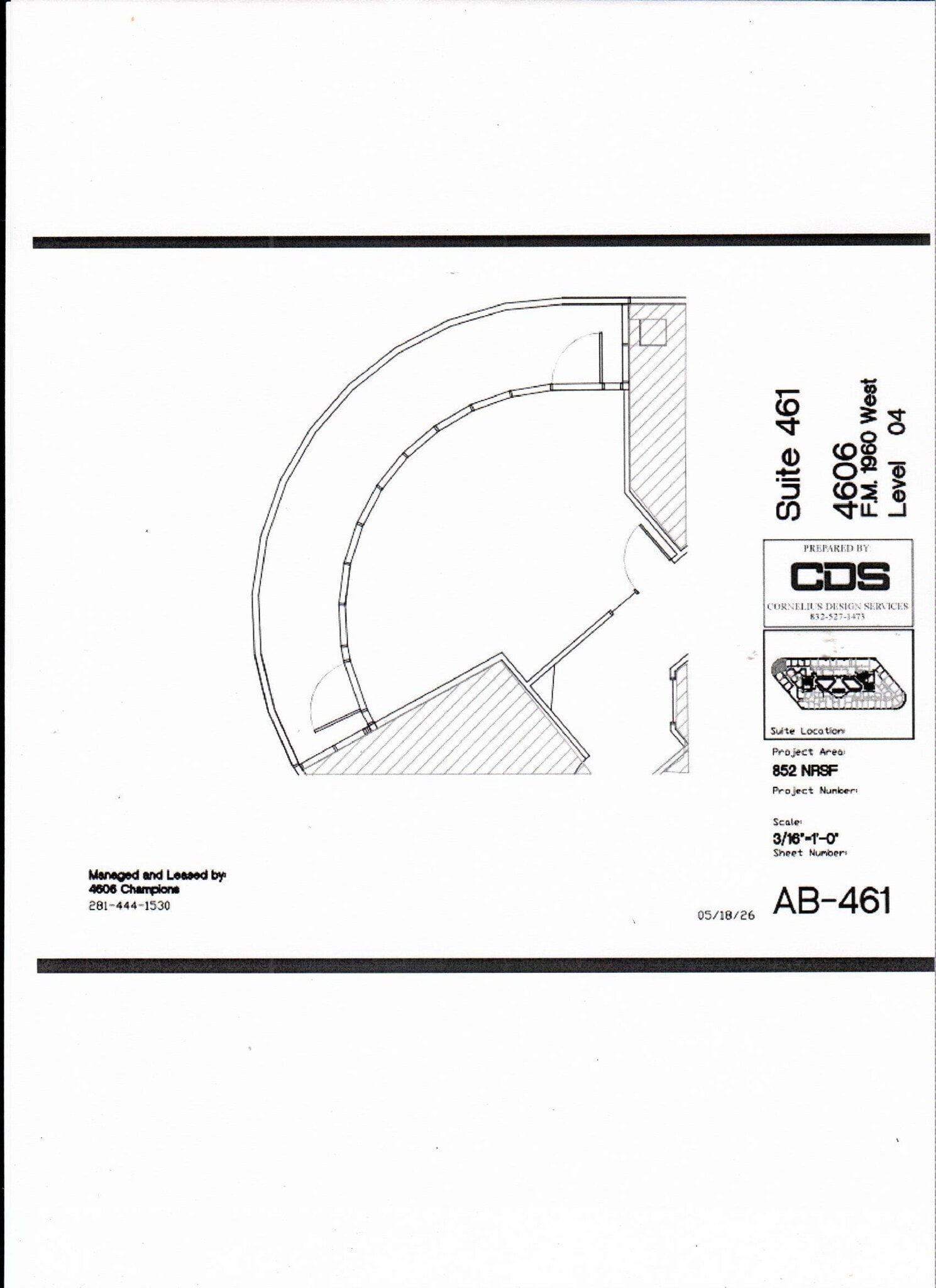 4606 FM 1960 W, Houston, TX à vendre Plan d’étage- Image 1 de 2
