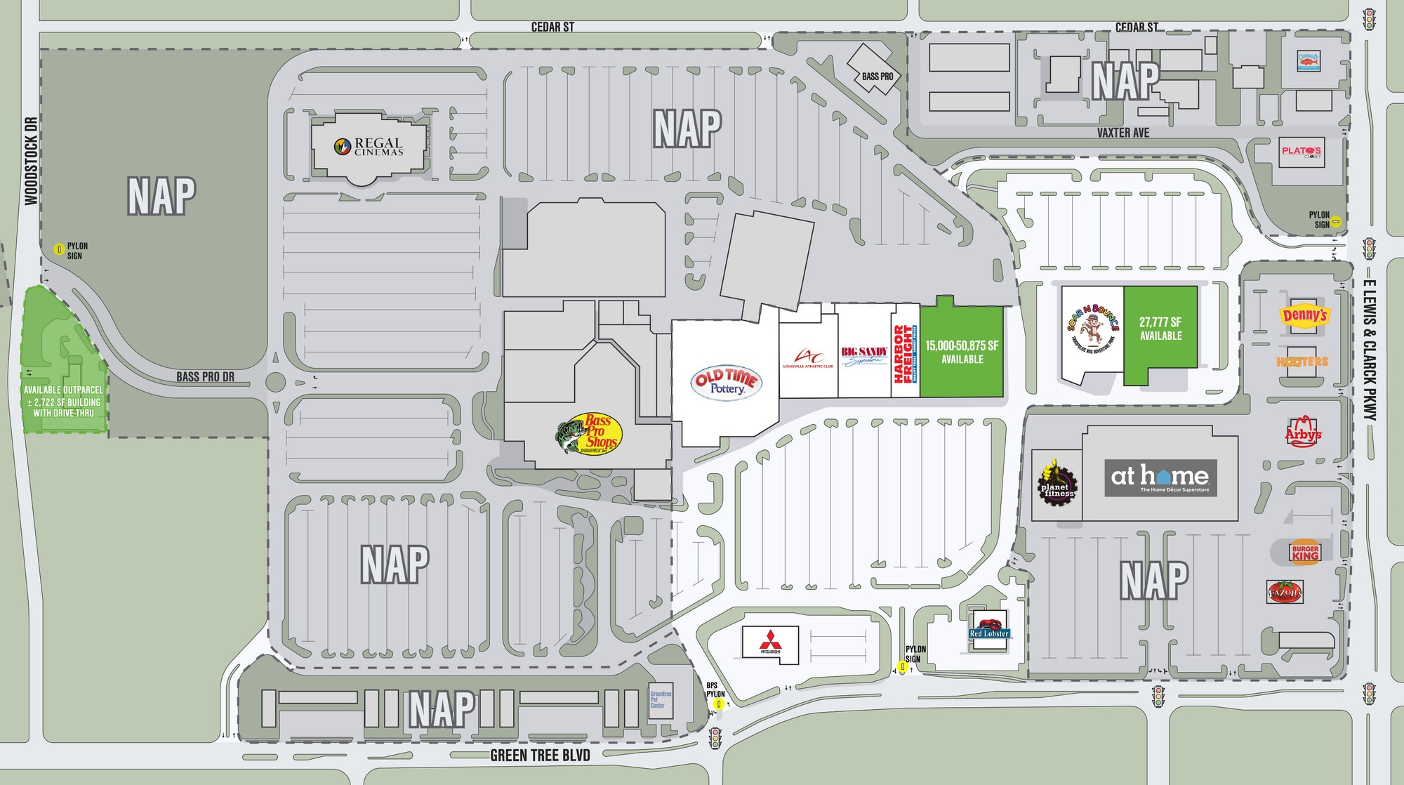 951 E Lewis and Clark Pky, Clarksville, IN for lease Site Plan- Image 1 of 5
