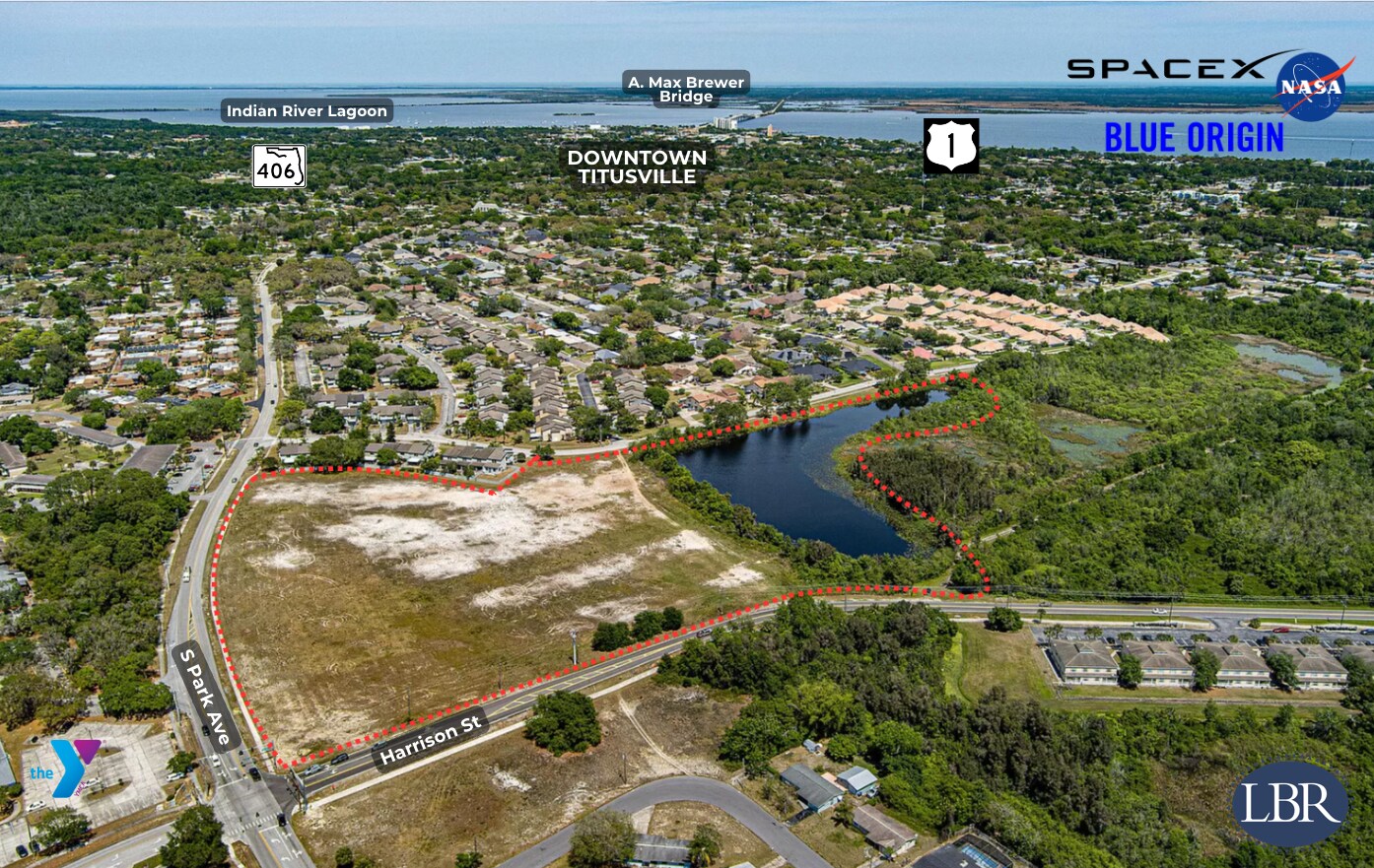 1925 S Park Ave, Titusville, FL for sale Aerial- Image 1 of 5