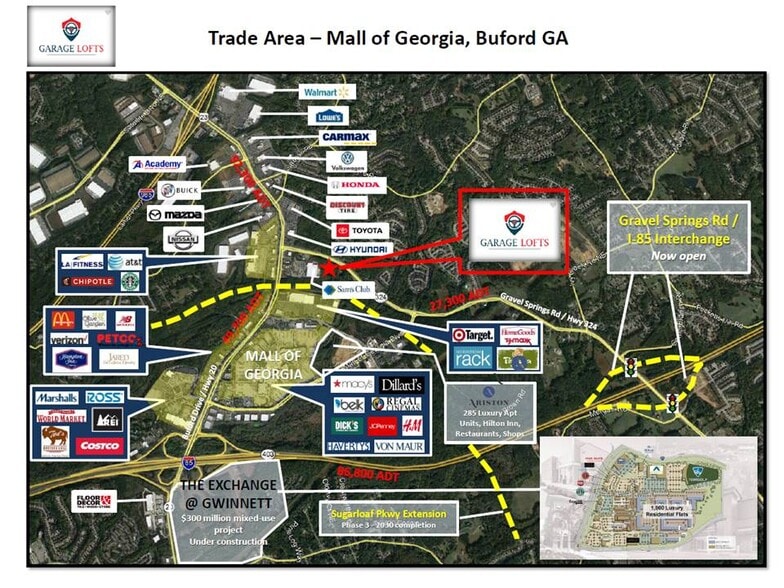 3270 Gravel Springs Rd, Buford, GA for sale - Map - Image 2 of 7