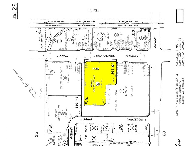 1422 Edinger Ave, Tustin, CA à vendre - Plan cadastral - Image 2 de 15