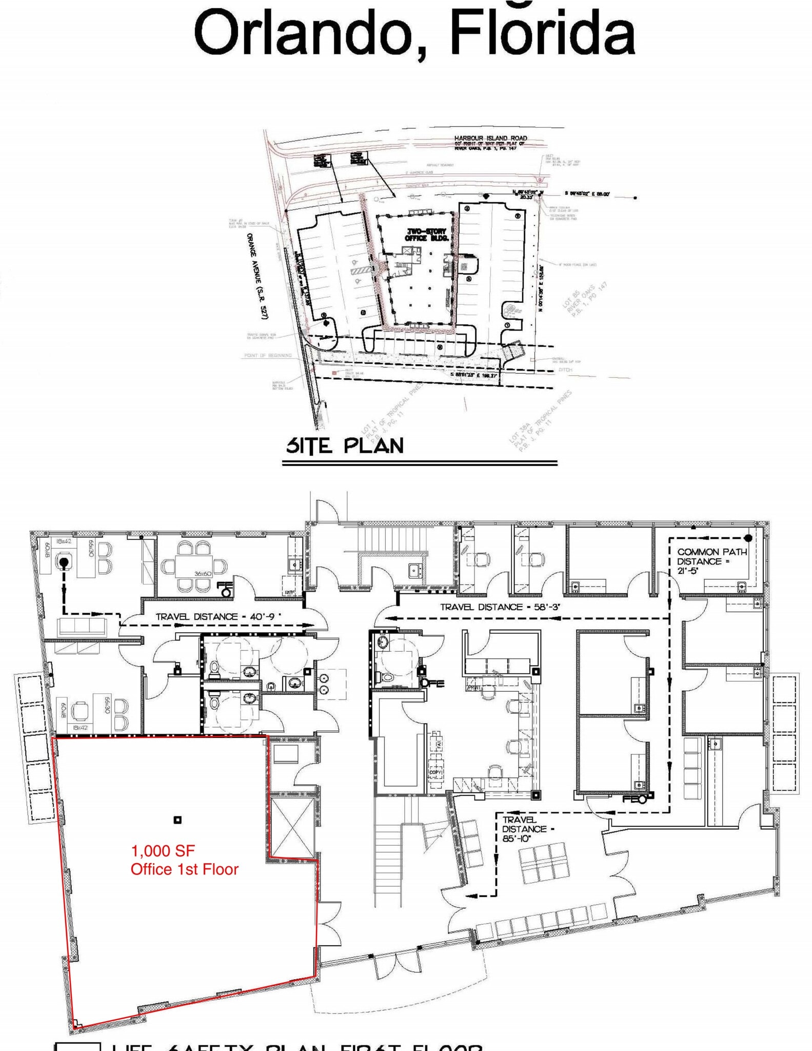 5127 S Orange Ave, Edgewood, FL à louer Plan de site- Image 1 de 1