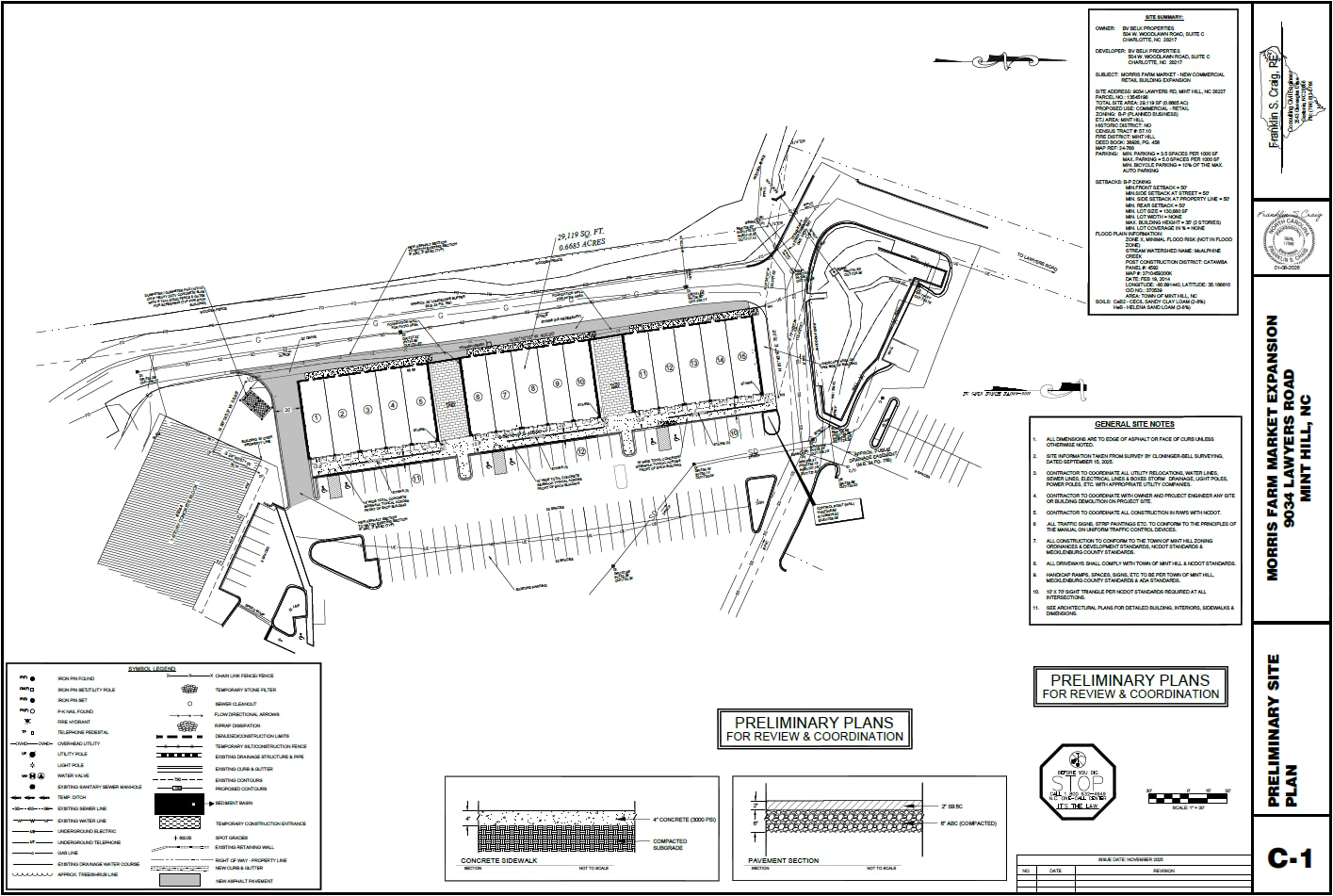 9034 Lawyers Rd, Mint Hill, NC for lease Site Plan- Image 1 of 1
