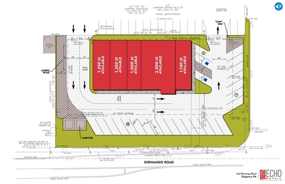 704 Shenango Rd Beaver Falls PA 15010 rd, Beaver Falls, PA à louer - Plan de site - Image 2 de 2