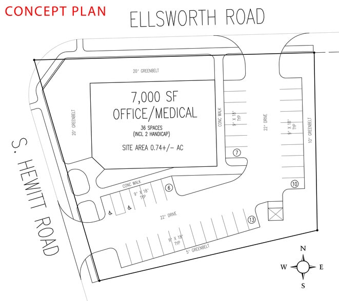 SEC of S Hewitt & Ellsworth Rd, Ypsilanti, MI for sale - Building Photo - Image 3 of 7
