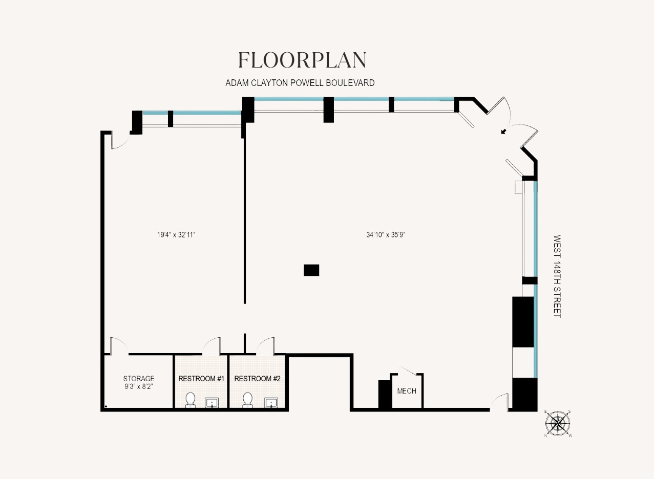 201 W 148th St, New York, NY à louer Plan d  tage- Image 1 de 7