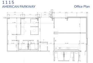 1115 American Pky, Allentown, PA à louer Plan d’étage- Image 2 de 2