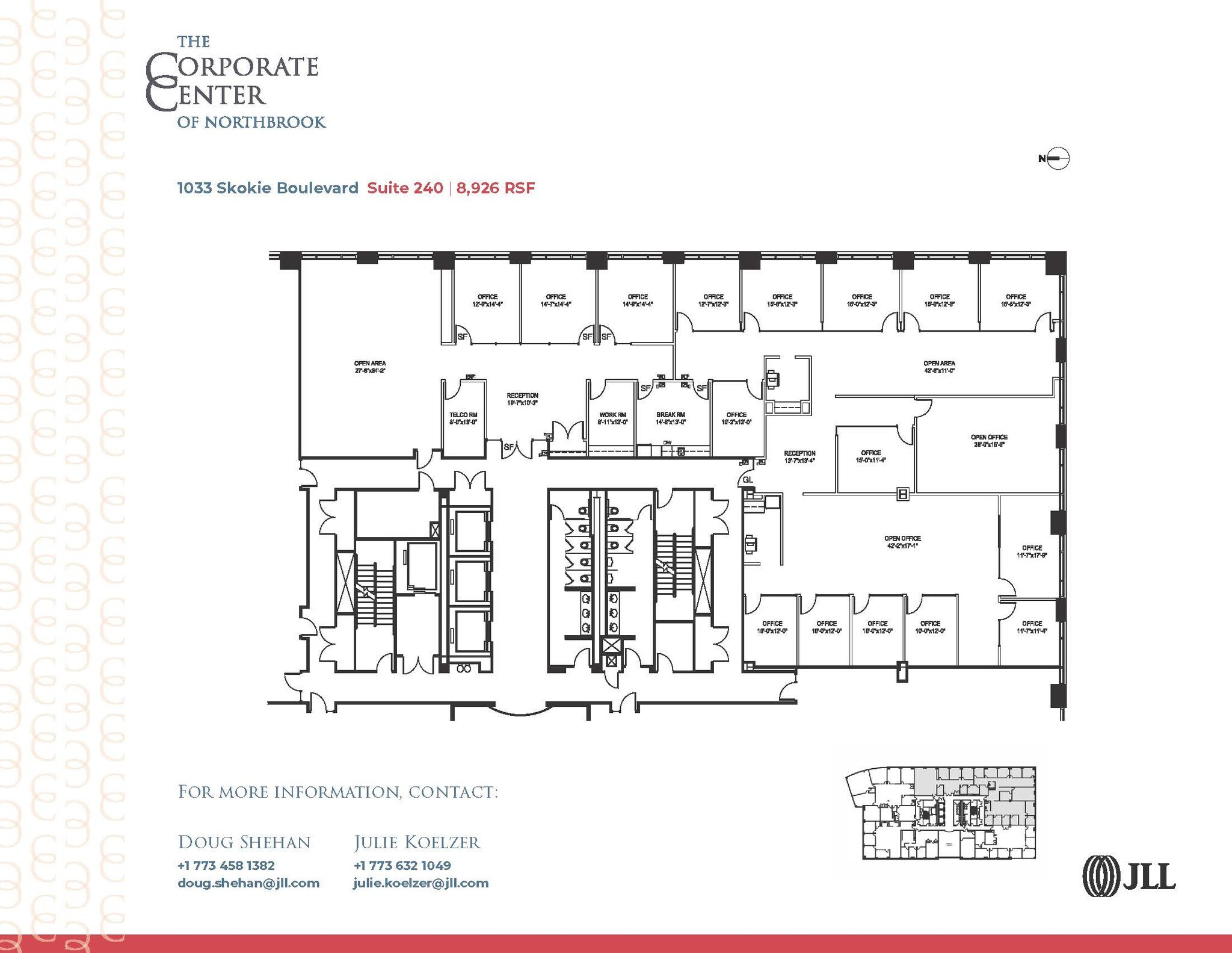 1033 Skokie Blvd, Northbrook, IL à louer Plan d’étage- Image 1 de 1