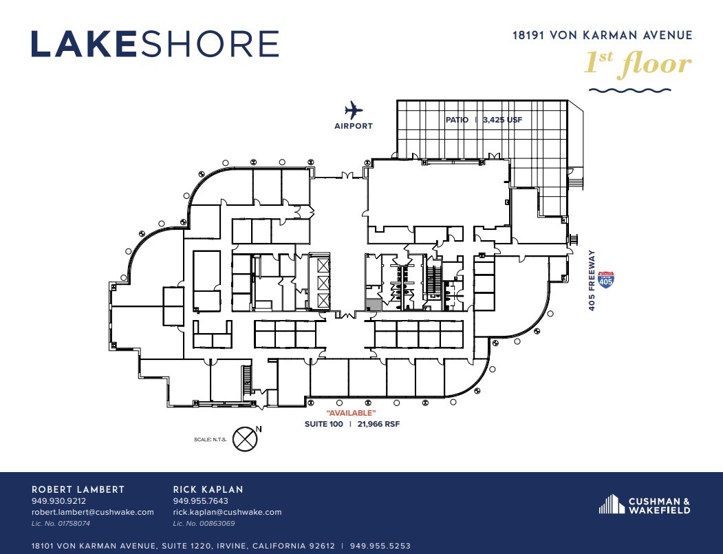 18101 Von Karman Ave, Irvine, CA à louer Plan d  tage- Image 1 de 1