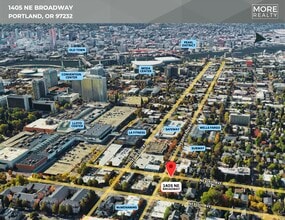 1405 NE Broadway St, Portland, OR - AERIAL  map view