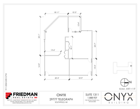 29777 Telegraph Rd, Southfield, MI for lease Floor Plan- Image 1 of 2