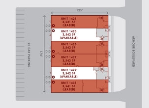 1421-1431 Armour Blvd, Mundelein, IL for lease Site Plan- Image 1 of 1