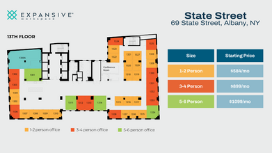 69 State St, Albany, NY à louer Plan d  tage- Image 1 de 4