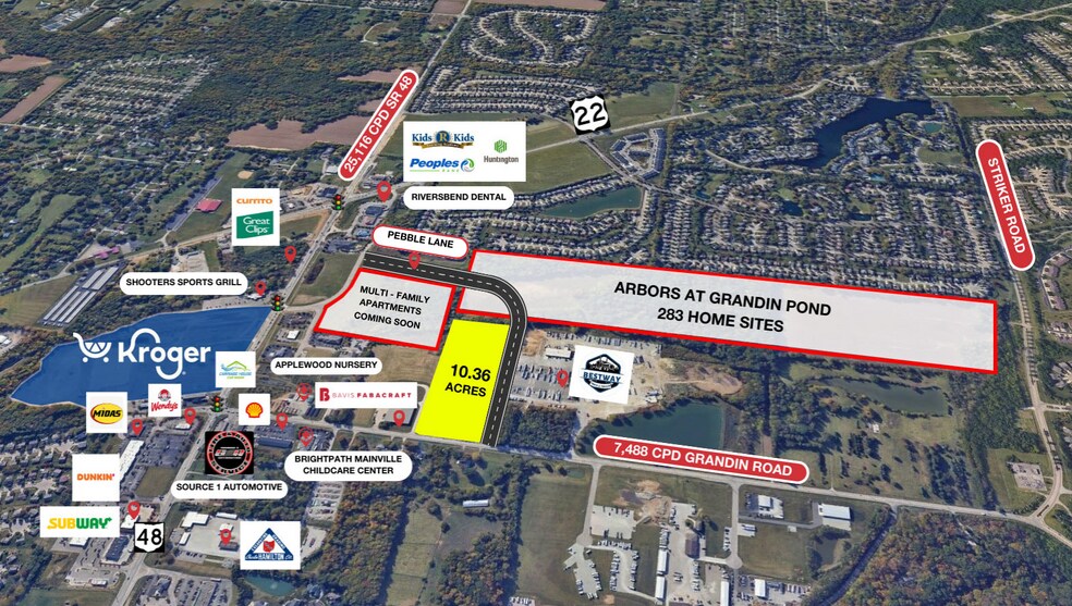 Land - Grandin Road Near 535 Grandin, Maineville, OH à vendre - Photo du bâtiment - Image 2 de 2