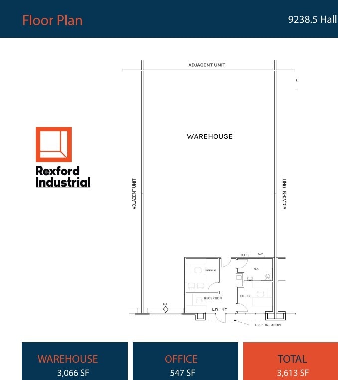 9220-9268 1/2 Hall Rd, Downey, CA for lease Floor Plan- Image 1 of 1
