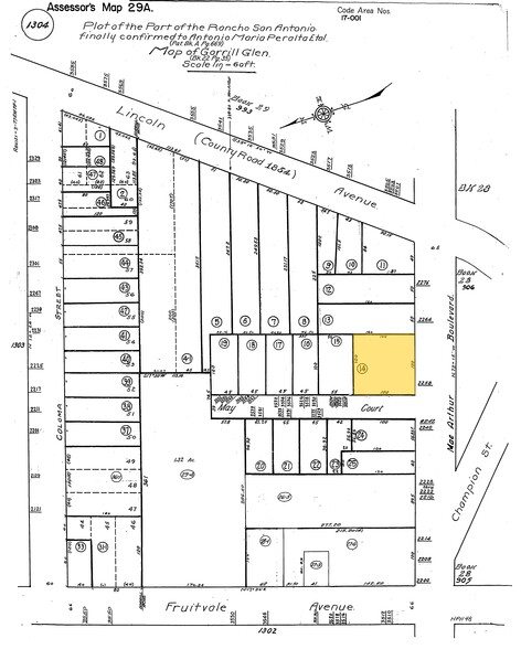 2258 Macarthur Blvd, Oakland, CA for sale - Plat Map - Image 1 of 1