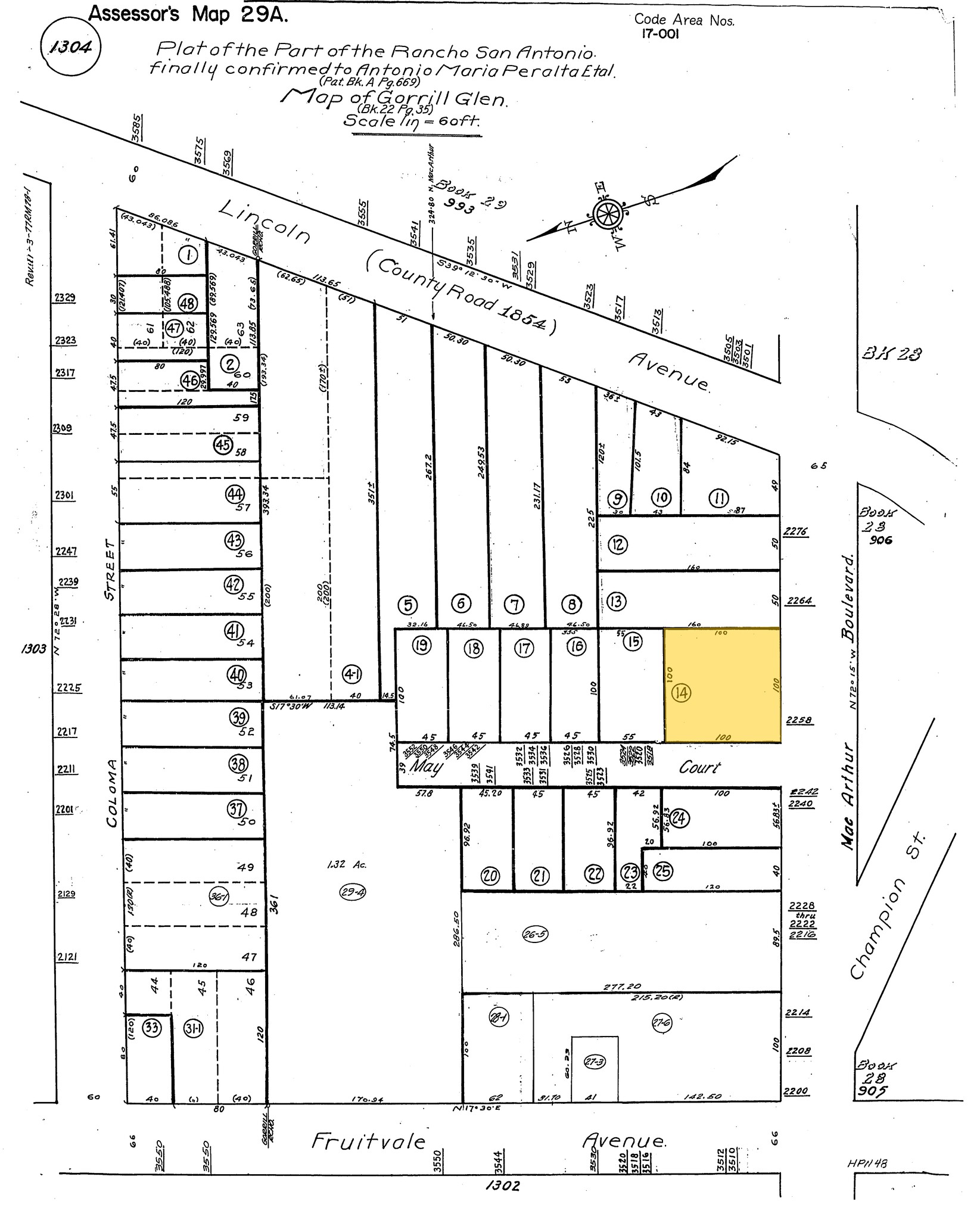 2258 Macarthur Blvd, Oakland, CA à vendre Plan cadastral- Image 1 de 1