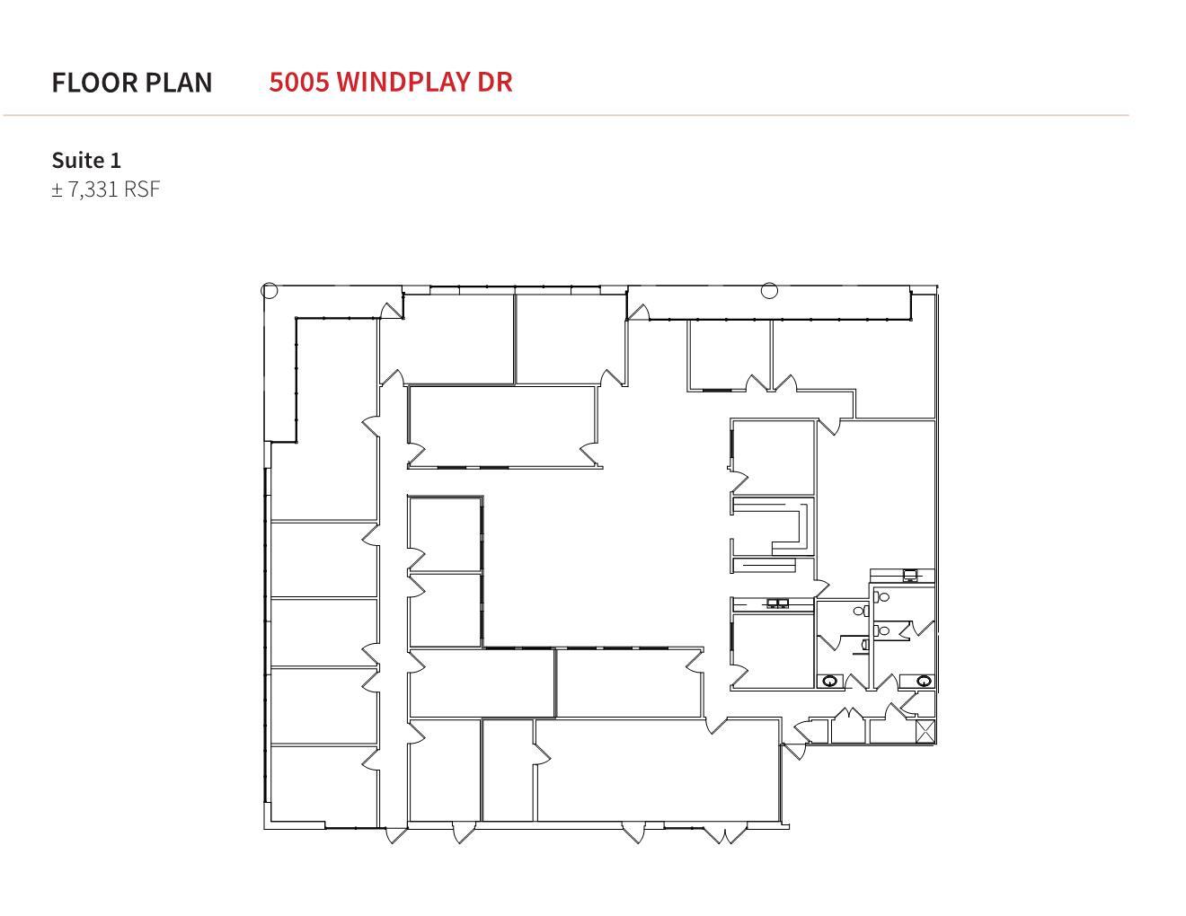 5001 Windplay Dr, El Dorado Hills, CA for lease Floor Plan- Image 1 of 1
