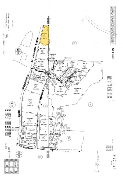 36580 Winchester Rd, Murrieta, CA à vendre - Plan cadastral - Image 2 de 8