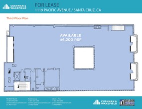 1115-1119 Pacific Ave, Santa Cruz, CA à louer Plan d’étage- Image 1 de 1