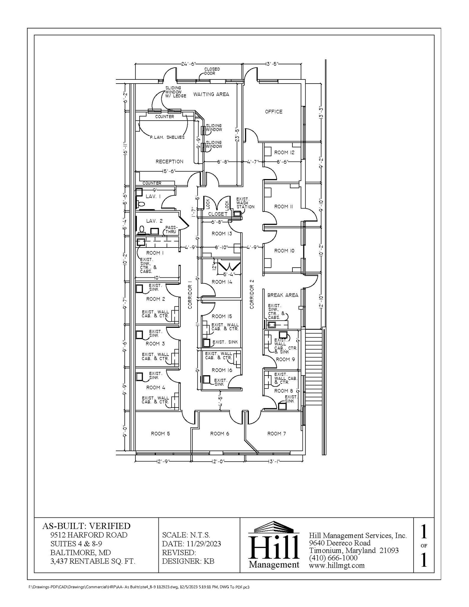 9512 Harford Rd, Parkville, MD for lease Floor Plan- Image 1 of 1