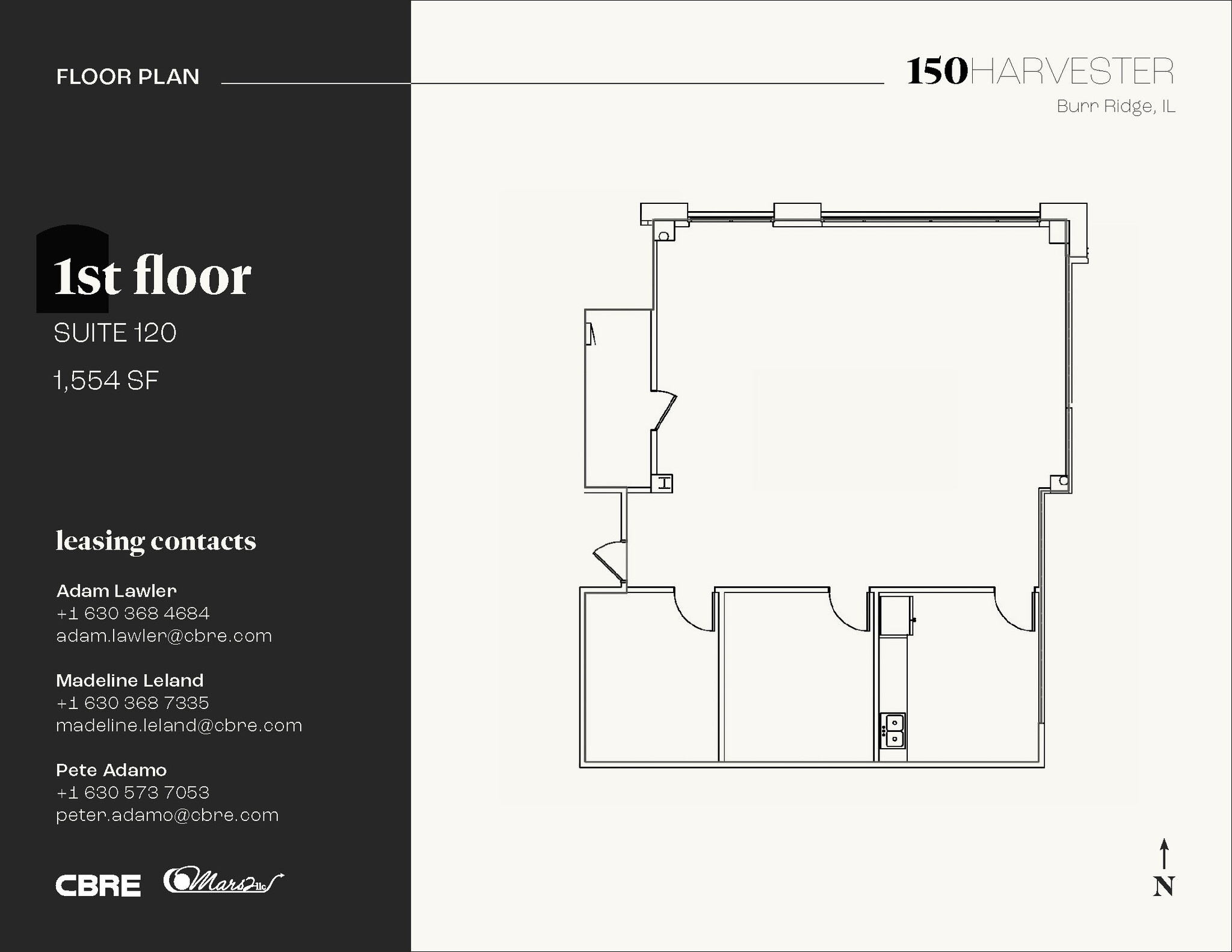 150 Harvester Dr, Burr Ridge, IL for lease Floor Plan- Image 1 of 1