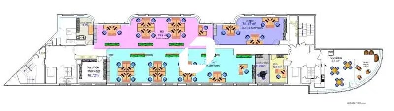 Bureau dans Évry-Courcouronnes à louer - Plan d’étage - Image 2 de 5