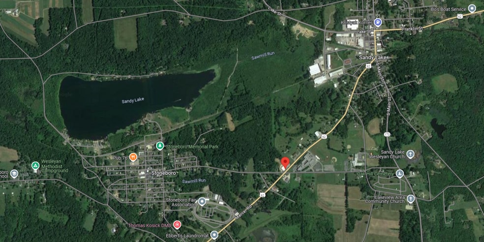 2447 Mercer St, Stoneboro, PA for lease - Aerial - Image 3 of 3