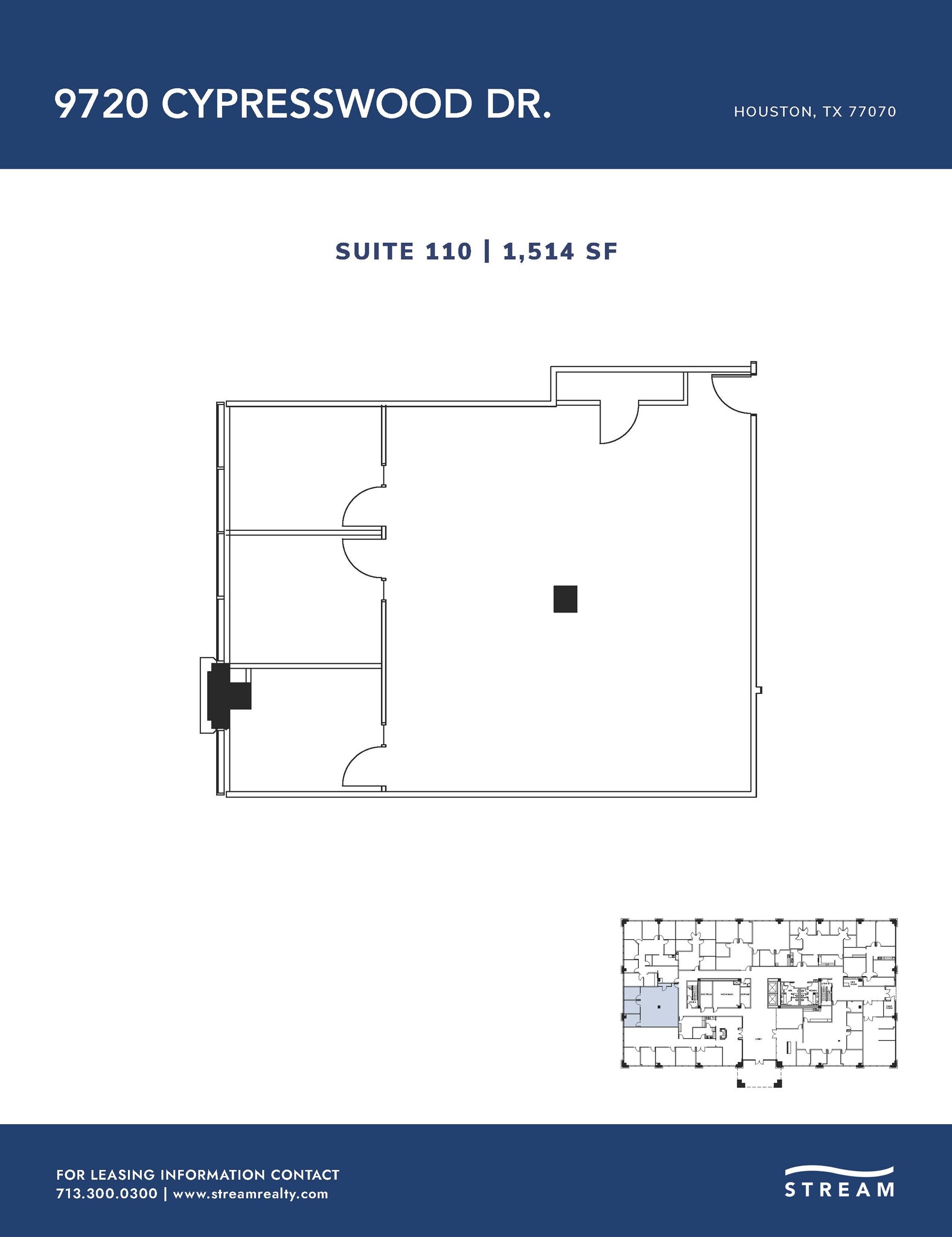 9720 Cypresswood Dr, Houston, TX for lease Floor Plan- Image 1 of 1